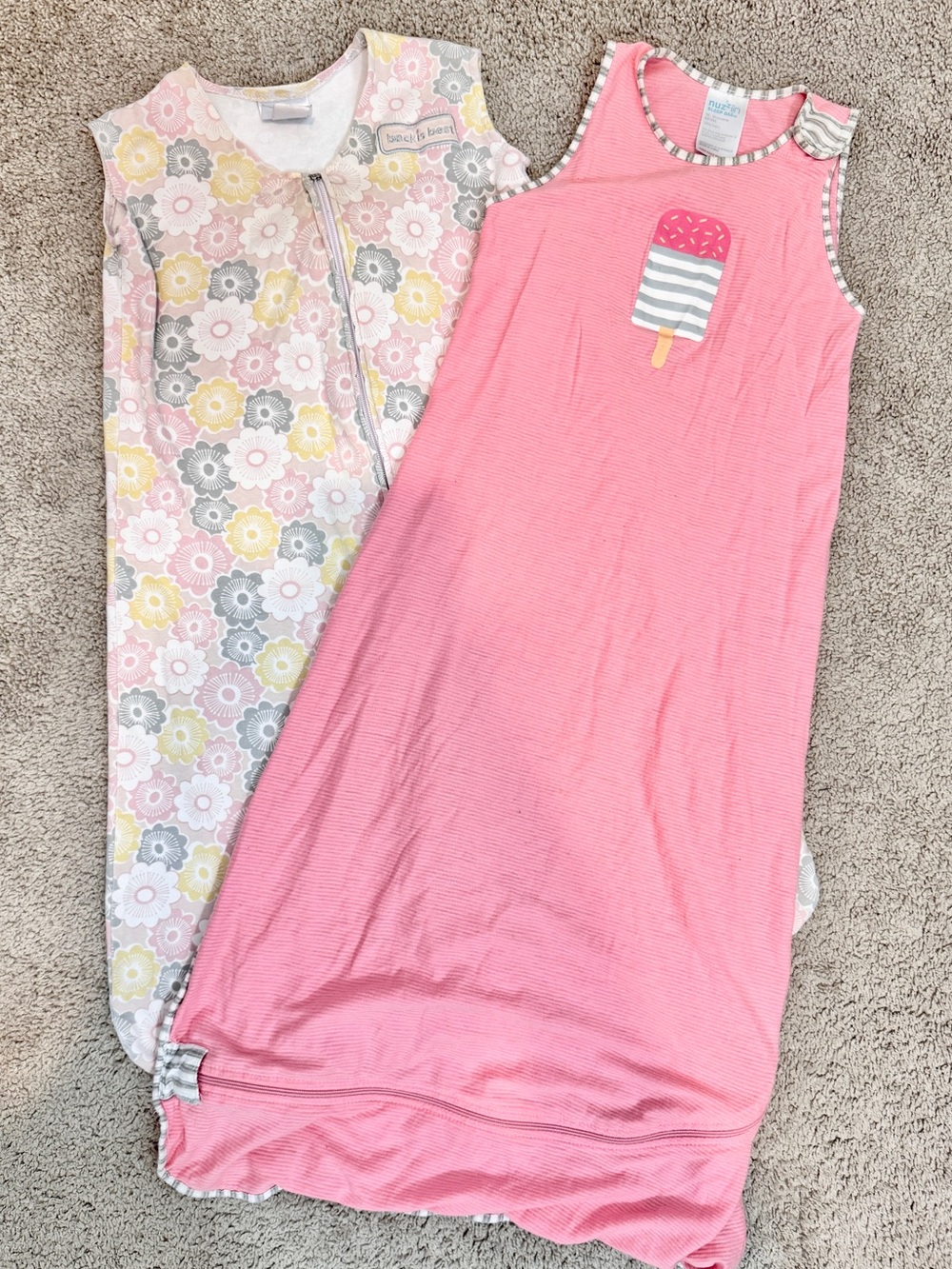 Halo SleepSack & Nuzzlin Sleep Bag Bundle Floral Pink Baby Girl 6-18M C70